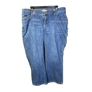 Lee Regular Fit Mid Rise Bootcut Women's Blue Jeans Size 16